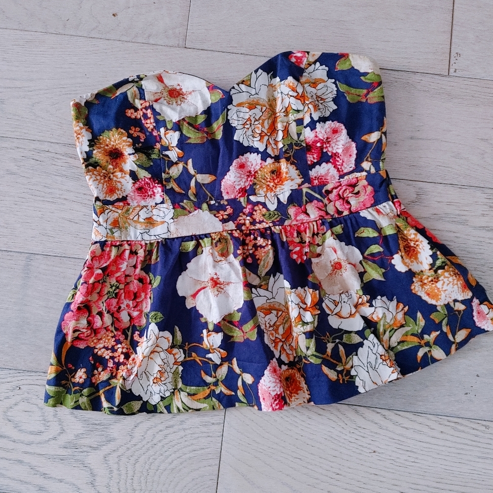 Seduction Floral Strapless size medium